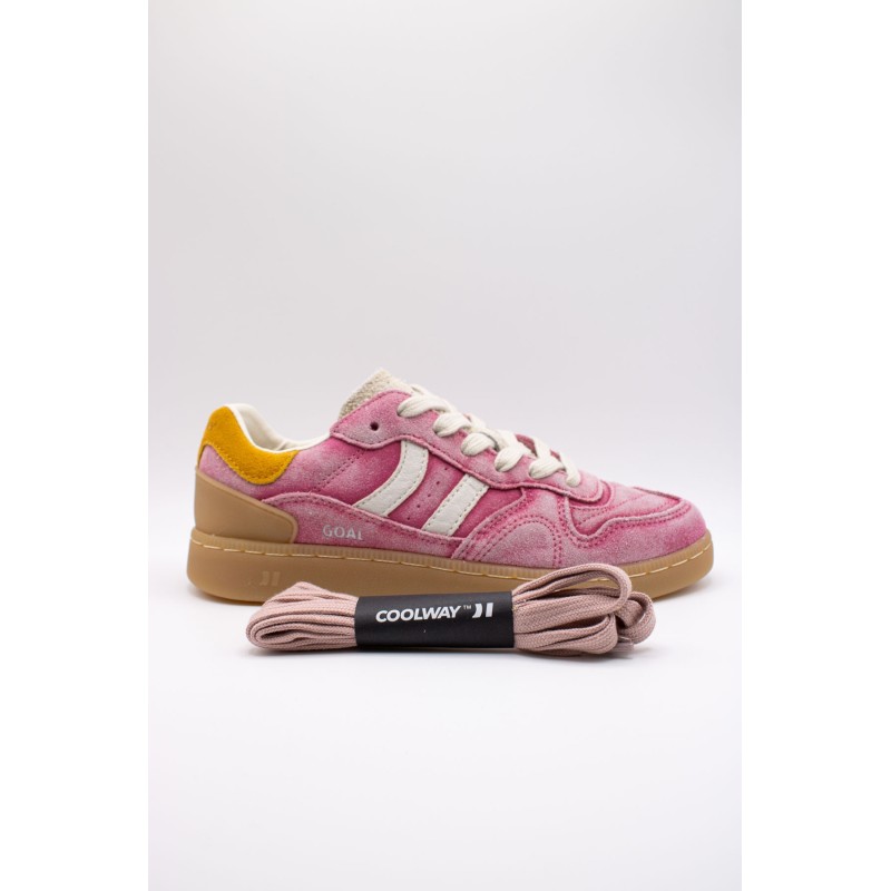 Baskets Coolway Goal nubuck rose femme