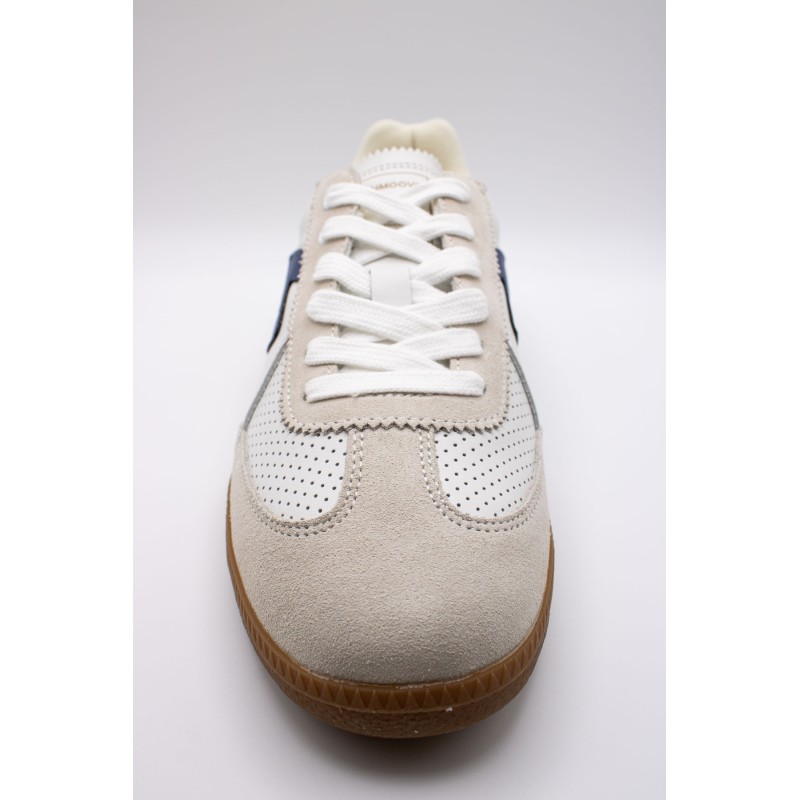 Baskets Schmoove homme cuir beige semelle miel