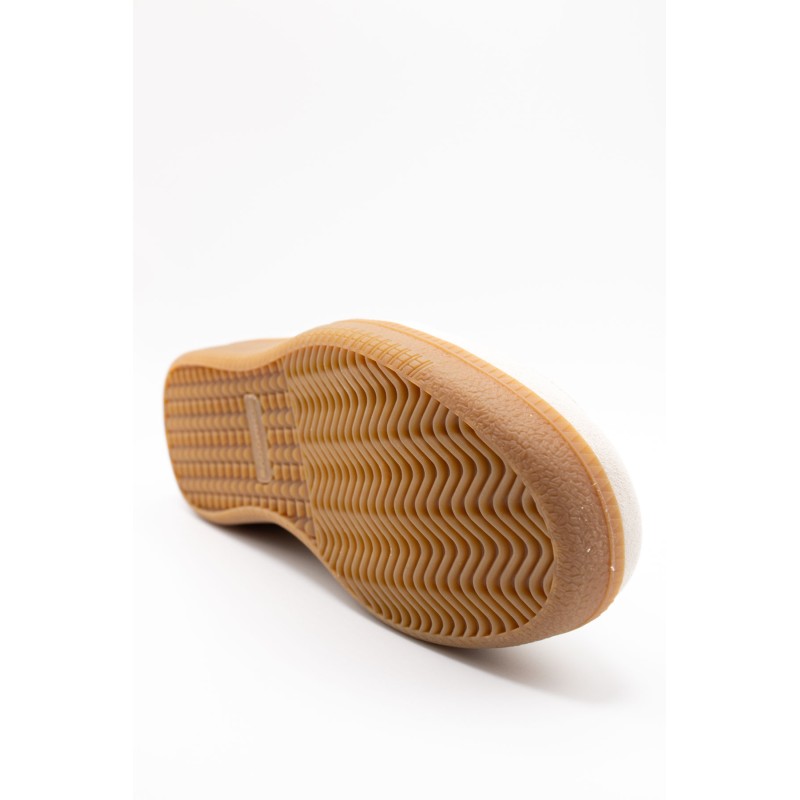 Baskets Schmoove homme cuir beige semelle miel