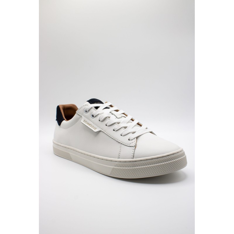 Baskets Schmoove Sparkle homme cuir blanc