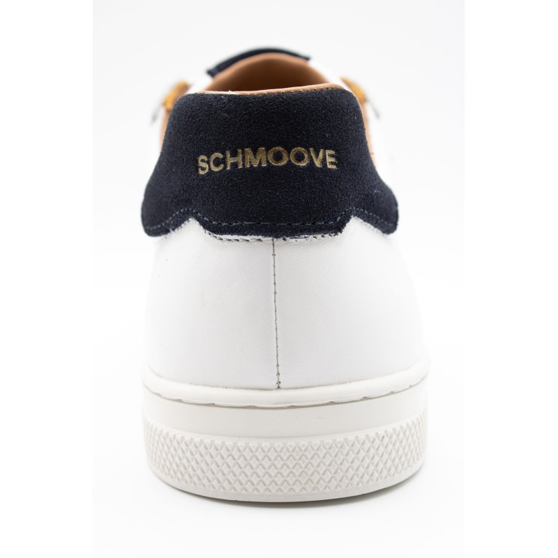 Baskets Schmoove Sparkle homme cuir blanc