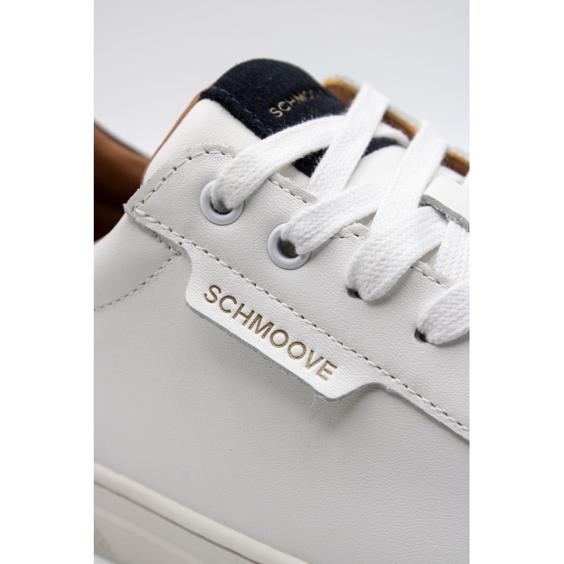 Baskets Schmoove Sparkle homme cuir blanc
