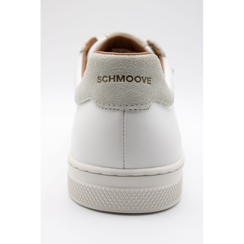Baskets Schmoove Sparkle homme cuir blanc