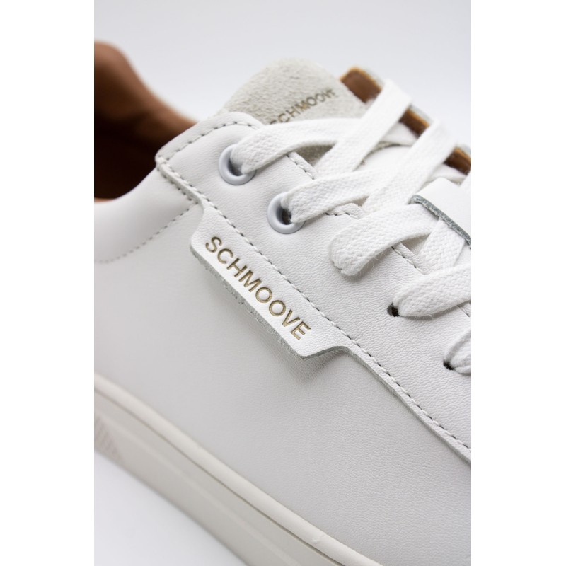 Baskets Schmoove Sparkle homme cuir blanc
