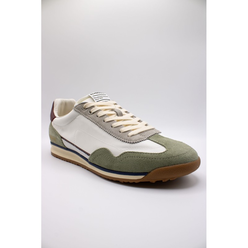Camden blanc cassé, vert & bordeaux - Baskets SCHMOOVE Homme