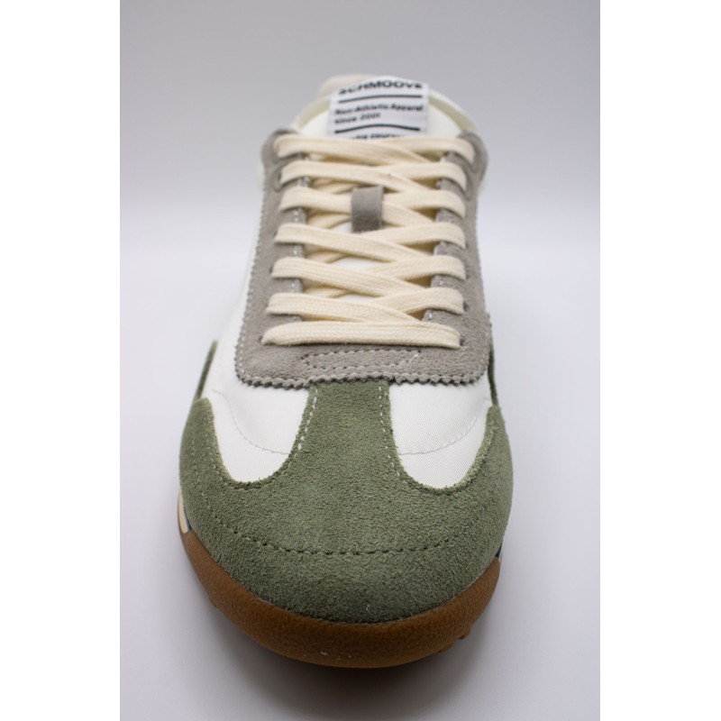 Camden blanc cassé, vert & bordeaux - Baskets SCHMOOVE Homme
