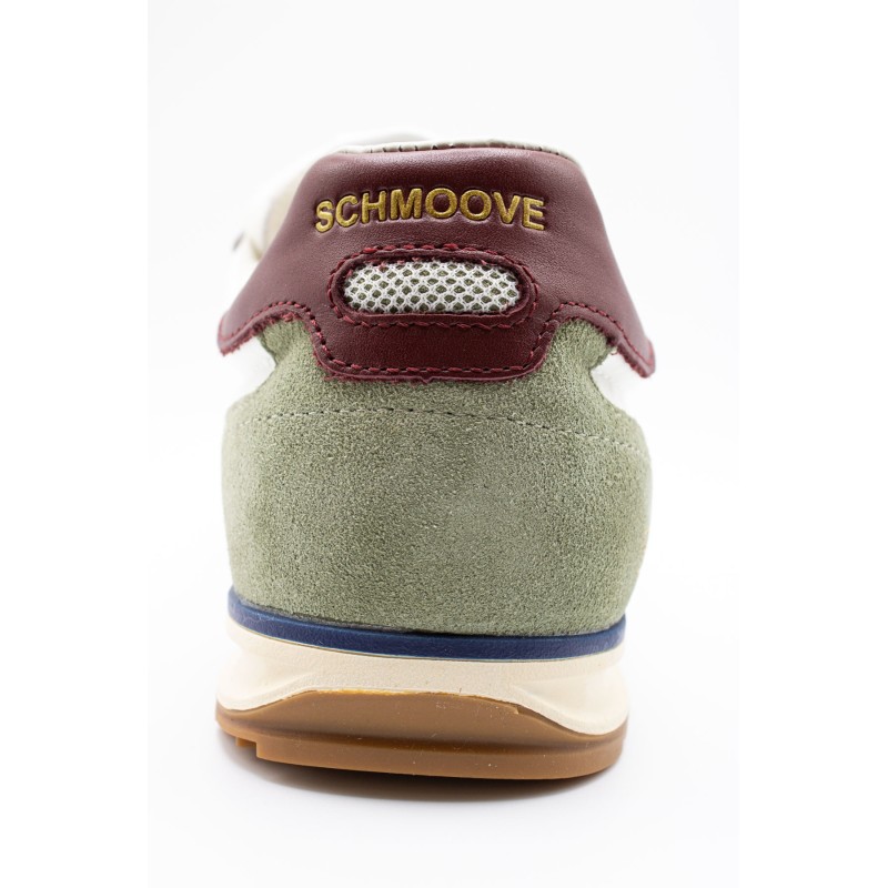 Camden blanc cassé, vert & bordeaux - Baskets SCHMOOVE Homme