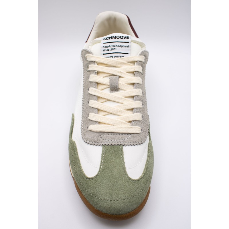 Camden blanc cassé, vert & bordeaux - Baskets SCHMOOVE Homme