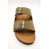 Sandales doubles brides kaki - MAISON DE L'ESPADRILLE Homme