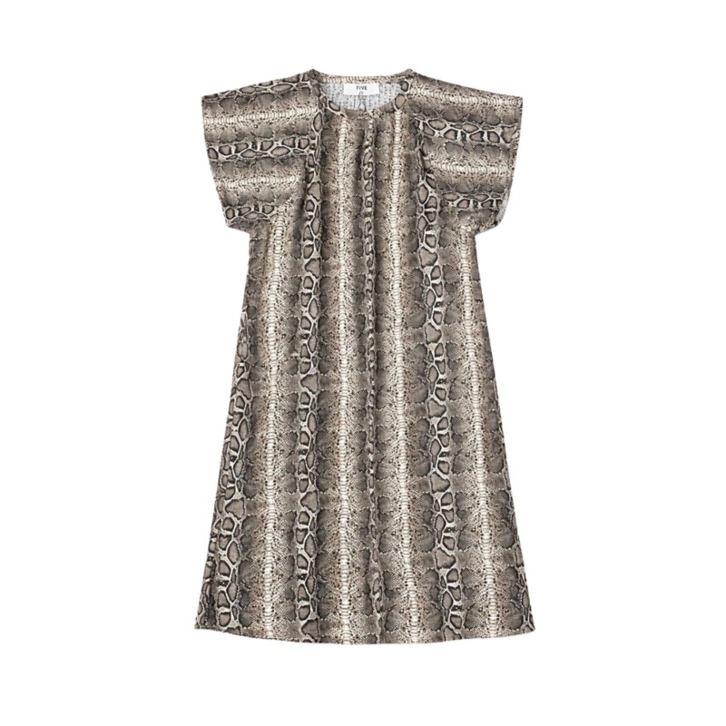 Robe fluide imprimé python femme Five ROXANE