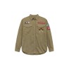 Chemise army kaki femme Five patchs coton