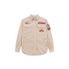Chemise army beige femme Five patchs coton