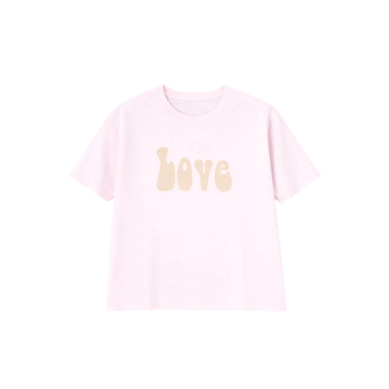 Sweat-shirt rose femme Five imprimé Love