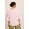 Sweat-shirt rose femme Five imprimé Love