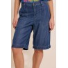 Bermuda denim femme Five bleu Tencel