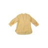 Chemise à col mao en lin orange - ZELINO Femme