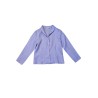 Chemise à col retourné en lin lilas - ZELINO Femme