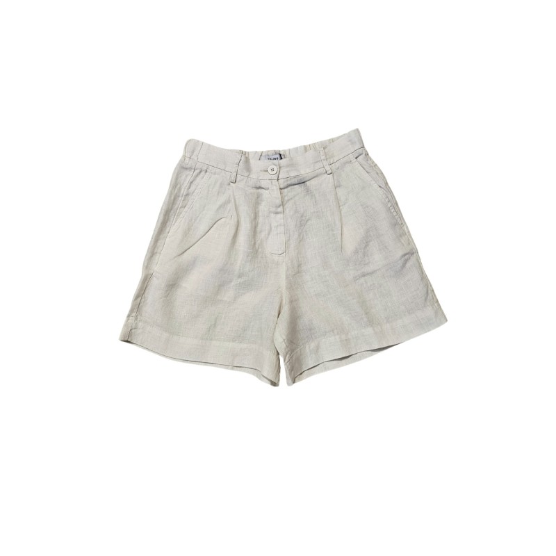 Short en lin crème - ZELINO Femme