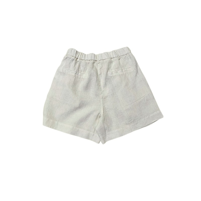 Short en lin crème - ZELINO Femme