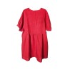 Robe babydoll rouge en lin femme élégante et légère