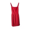 Robe lin rouge bretelles DS ATHENS nœud dos