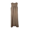 Robe longue lin moka DS ATHENS femme élégante