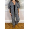 Pantalon Drolatic vichy femme coupe droite tendance