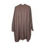 Robe chemise DROLATIC marron coton femme