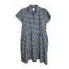 Robe DROLATIC vichy femme coupe droite courte