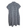 Robe DROLATIC vichy femme coupe droite courte