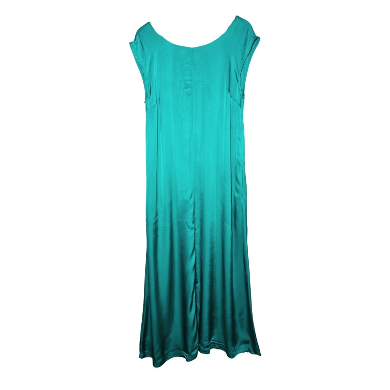 Robe longue fluide émeraude DS ATHENS femme