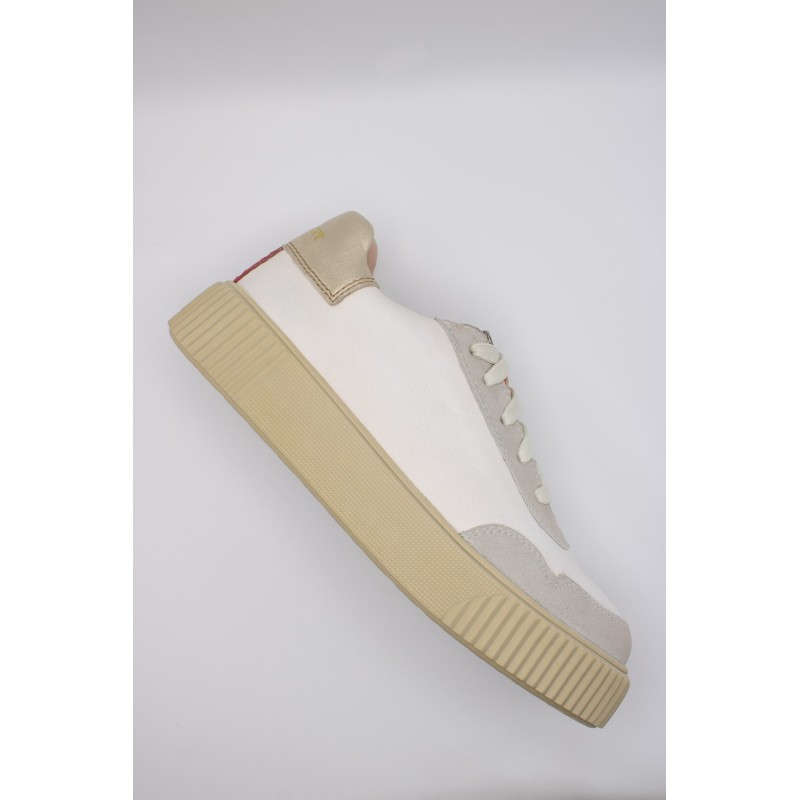 Crickit Maura – baskets gris/blanc femme élégantes
