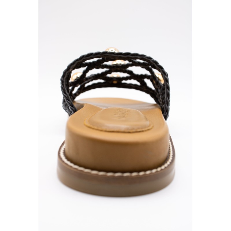 Mules noires femme INUOVO 398007 tendance et confort