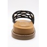 Mules noires femme INUOVO 398007 tendance et confort