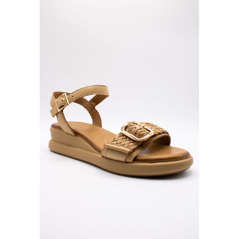 Sandales cuir femme beige A95013 Inuovo