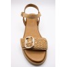 Sandales cuir femme beige A95013 Inuovo