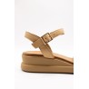 Sandales cuir femme beige A95013 Inuovo