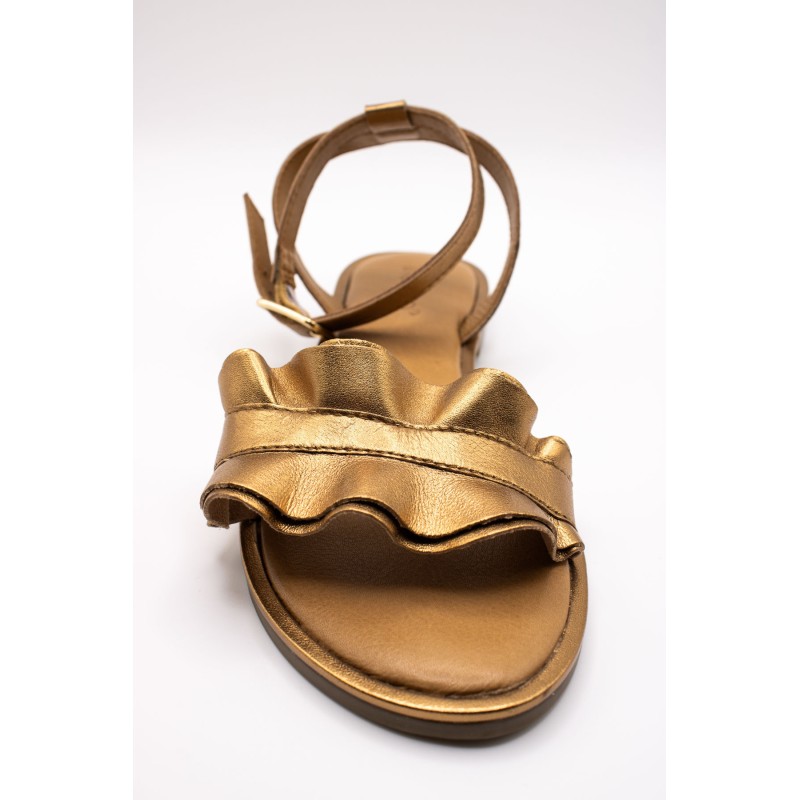 Sandales plates cuivre femme 13009 Inuovo