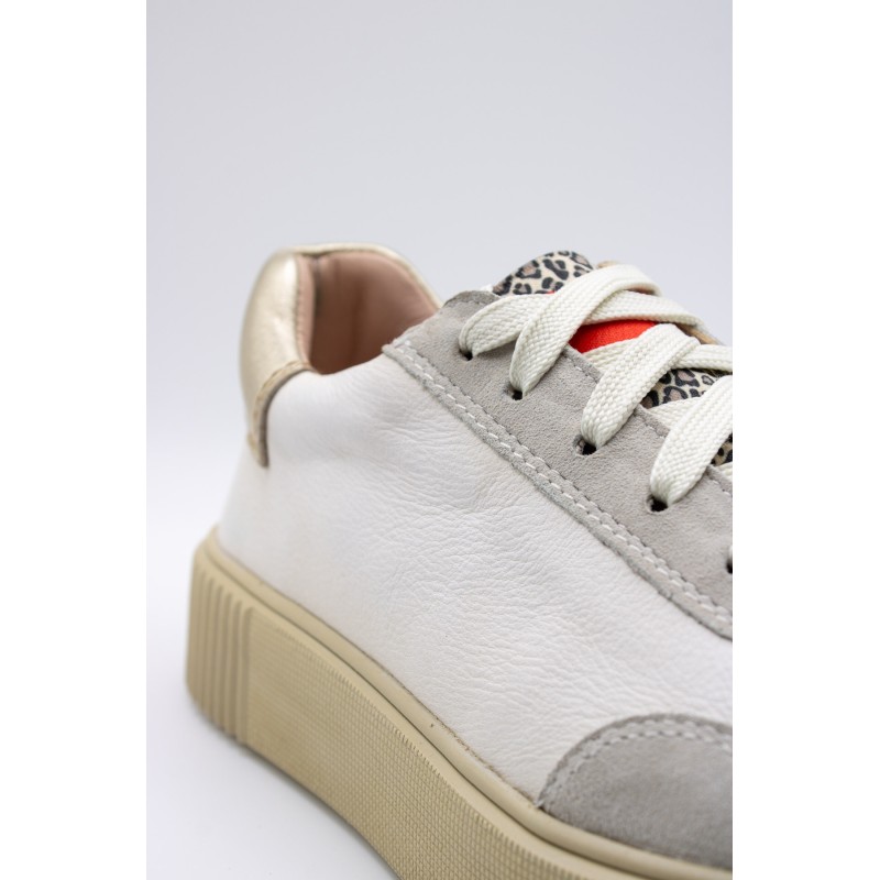 Crickit Maura – baskets gris/blanc femme élégantes