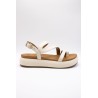 Sandales plateforme crème cuir femme INUOVO