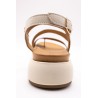 Sandales plateforme crème cuir femme INUOVO