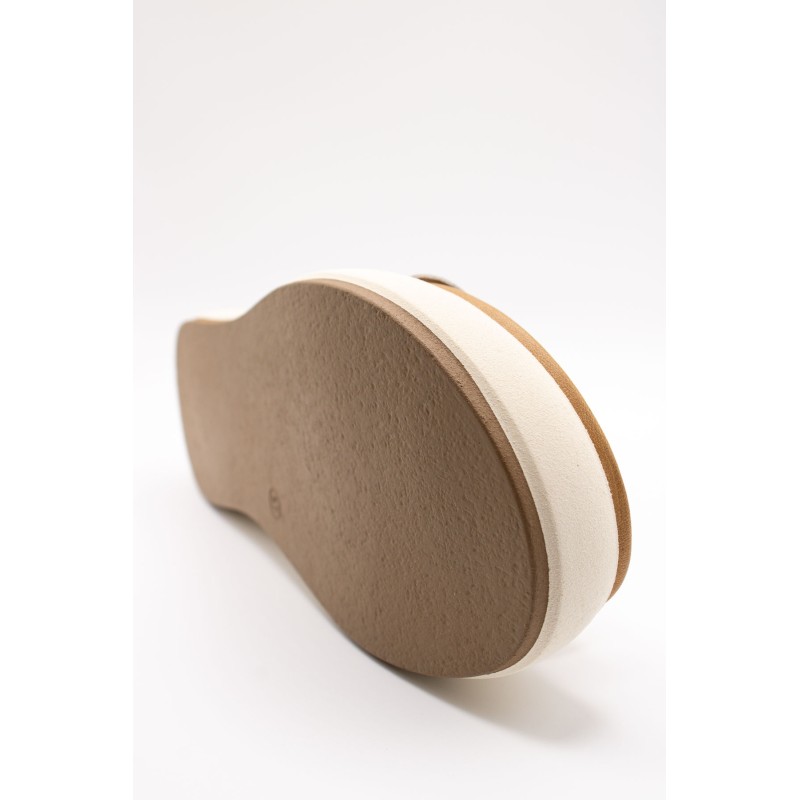 Sandales plateforme crème cuir femme INUOVO