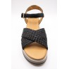 Sandales plateforme noir argent femme INUOVO