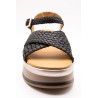 Sandales plateforme noir argent femme INUOVO
