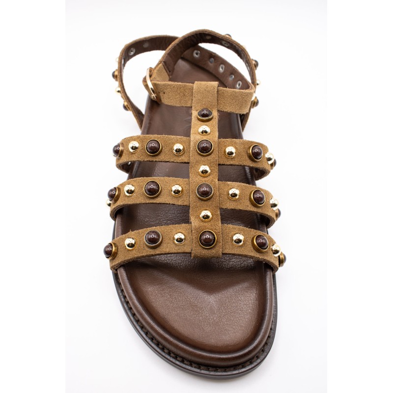 Sandales spartiate taupe femme D51002 Inuovo