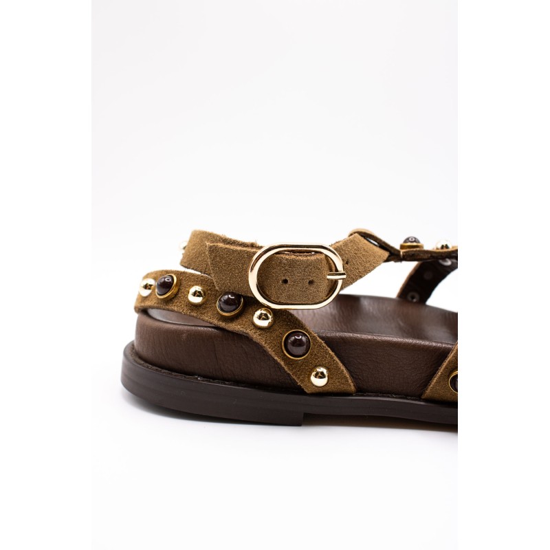 Sandales spartiate taupe femme D51002 Inuovo