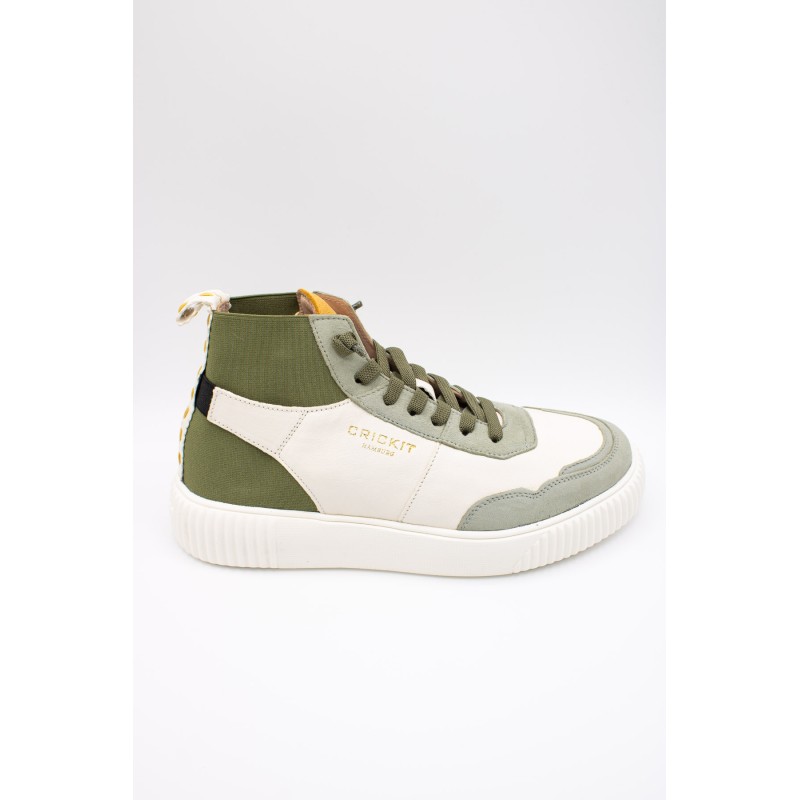 Crickit Olisa – baskets montantes vert et blanc femme