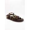 Sandales multi brides chocolat femme D51006 Inuovo