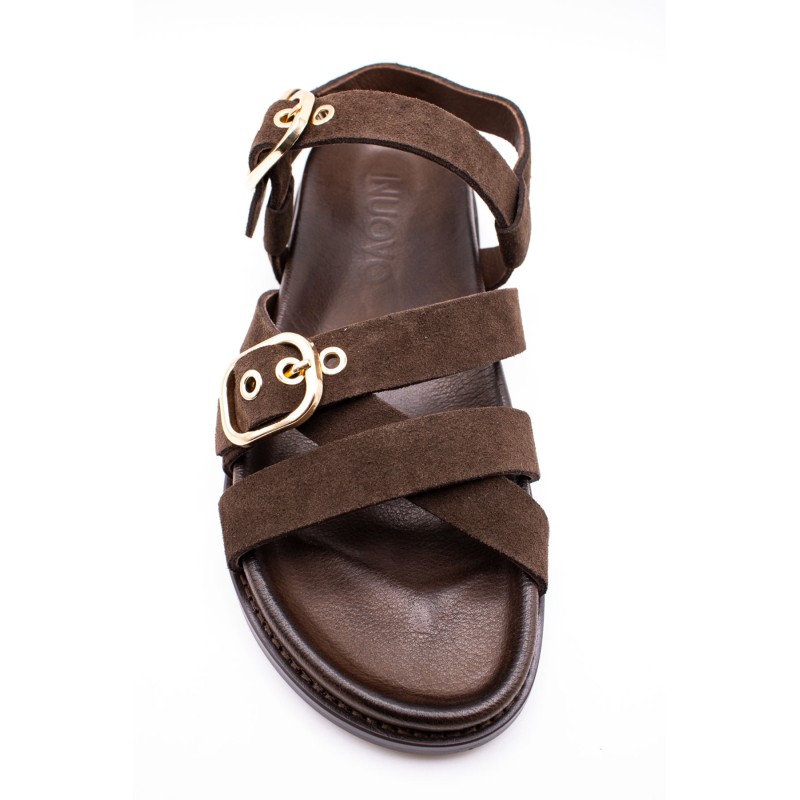 Sandales multi brides chocolat femme D51006 Inuovo