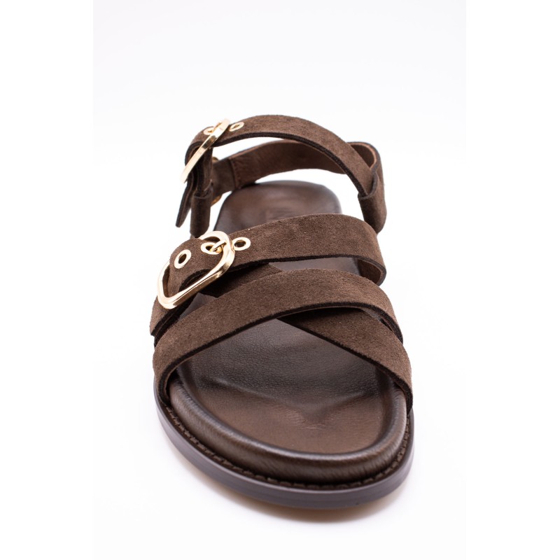 Sandales multi brides chocolat femme D51006 Inuovo